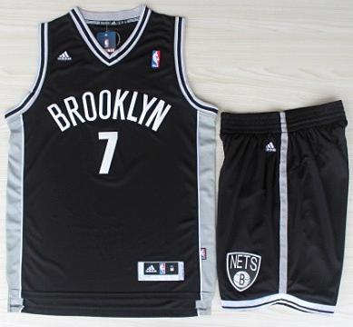Brooklyn Nets 7 Joe Johnson Black Revolution 30 Swingman Jerseys Shorts NBA Suits Cheap