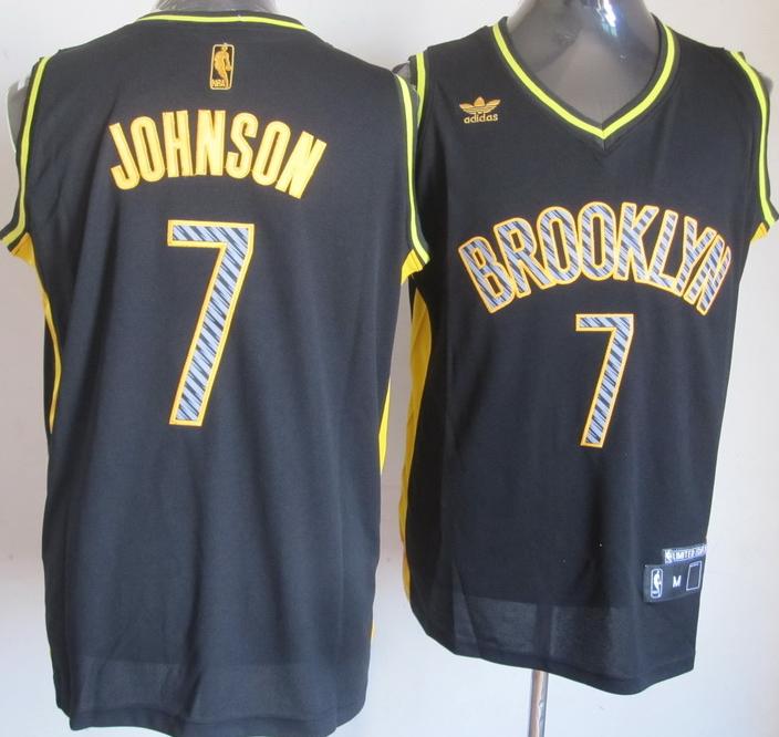 Brooklyn Nets 7 Joe Johnson Electricity Fashion Revolution 30 Swingman NBA Jerseys Cheap