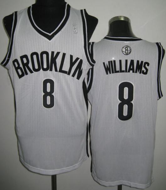 Brooklyn Nets 8 Deron Williams White Revolution 30 NBA Jerseys Cheap