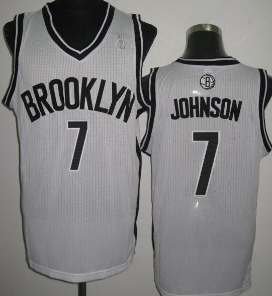 Brooklyn Nets 7 Joe Johnson White Revolution 30 NBA Jerseys