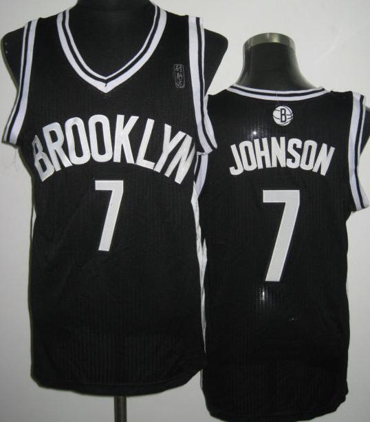 Brooklyn Nets 7 Joe Johnson Black Revolution 30 NBA Jerseys