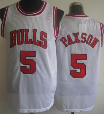 Chicago Bulls 5 John Paxson White Hardwood Classics Revolution 30 NBA Jerseys Cheap