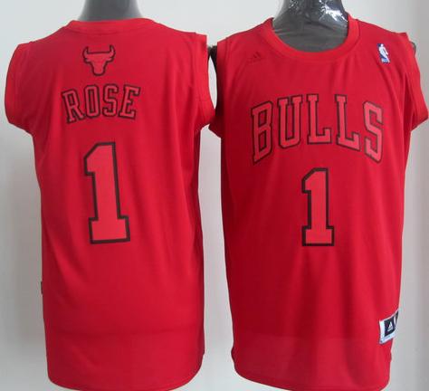 Chicago Bulls 1 Derrick Rose Red Revolution 30 Swingman NBA Jerseys Christmas Style Cheap