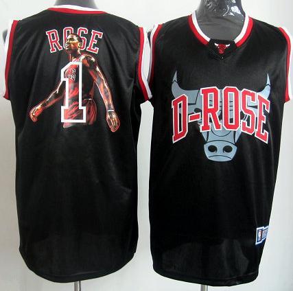 Chicago Bulls 1 Derrick Rose Notorious Fashion NBA Jersey Cheap