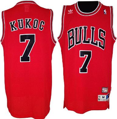 Chicago Bulls #7 Toni Kukoc Red Soul Swingman NBA Jerseys Cheap