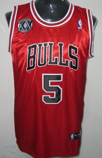 Chicago Bulls 5 Boozer Red 20th Jersey Cheap