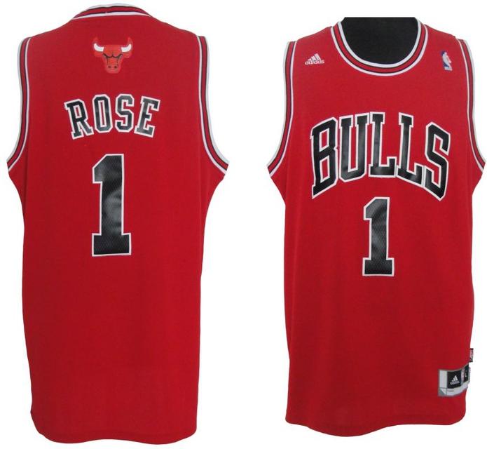 Revolution 30 Chicago Bulls 1 Derrick Rose Red Swingman Jersey Cheap