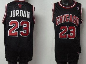 Chicago Bulls 23 jordan black jerseys 1 Cheap
