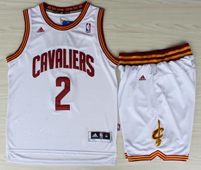 Cleveland Cavaliers 2 Kyrie Irving White Revolution 30 Swingman Jerseys Shorts NBA Suits Cheap