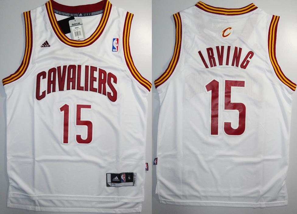 Cleveland Cavaliers 15 Kyrie Irving White Revolution 30 Swingman NBA Jerseys Cheap