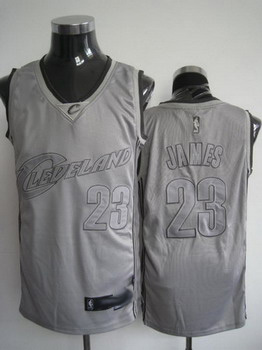 Cleveland CAVALIERS JAMES grey Field Issue Swingman Jersey