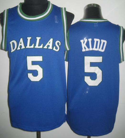 Dallas Mavericks 5 Jason Kidd Blue Hardwood Classics Revolution 30 NBA Jerseys Cheap