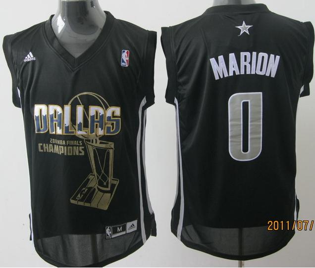 Dallas Mavericks 0 Marion Black 2011 Finals Champions Jersey Cheap