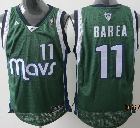 Dallas Mavericks 11 Barea Green Swingman Jersey