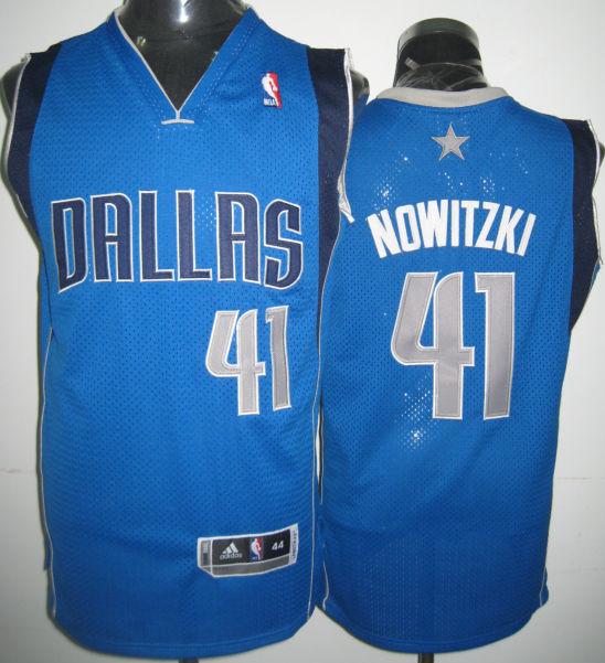Dallas Mavericks 41 Nowitzki Baby Blue Jersey New Style Cheap