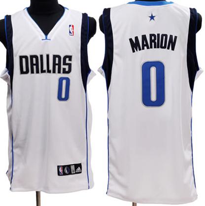 Dallas Mavericks 0 Marion White Jersey Cheap