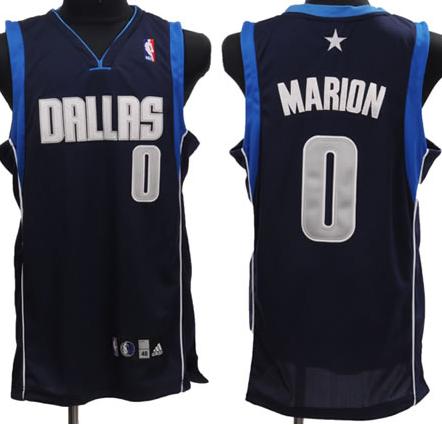 Dallas Mavericks 0 Marion Dark Blue Jersey Cheap