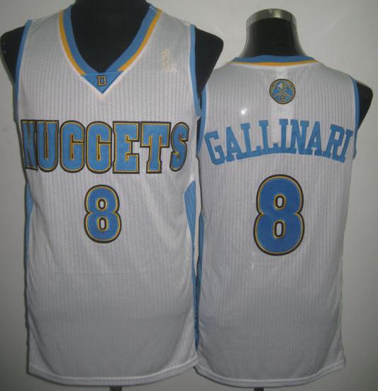 Denver Nuggets 8 Danilo Gallinari White Revolution 30 NBA Basketball Jerseys Cheap