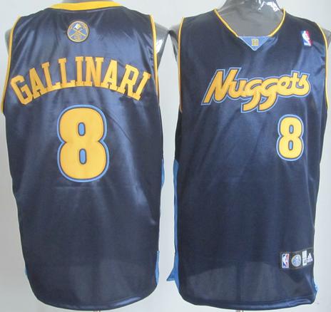 Denver Nuggets #8 Gallinari Dark Blue NBA Jerseys Cheap