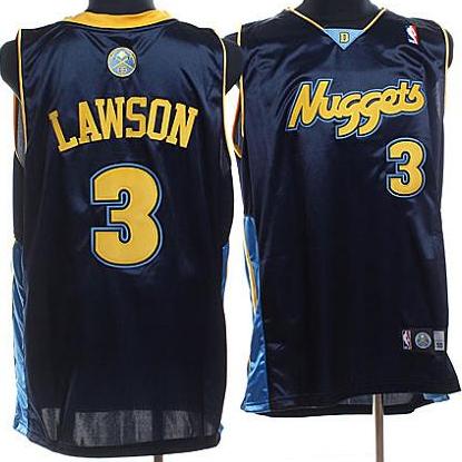 Denver Nuggets 3 Lawson Dark Blue Jerse Cheap