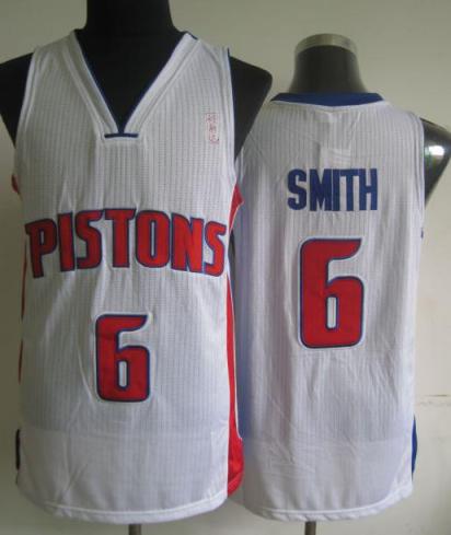 Detroit Pistons 6 Josh Smith White Revolution 30 NBA Jerseys Cheap