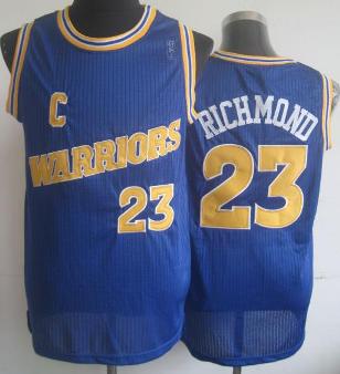 Golden State Warriors 23 Mitch Richmond Blue Hardwood Classics Revolution 30 NBA Jerseys Cheap