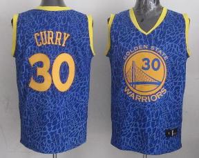 Golden State Warriors 30 Stephen Curry Blue Leopard Grain NBA Jersey Cheap