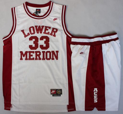 Lower Merion 33 Kobe Bryant White Basketball Jerseys Shorts Suits Cheap