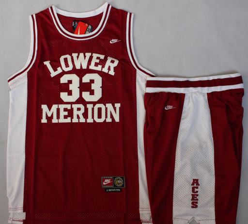 Lower Merion 33 Kobe Bryant Red Basketball Jerseys Shorts Suits Cheap