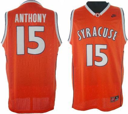 NCAA Syracuse 15 Carmelo Anthony Stitched Orange Jersey Cheap
