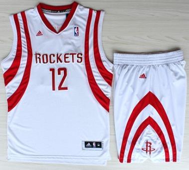 Houston Rockets 12 Dwight Howard White Revolution 30 Swingman NBA Jerseys Shorts Suits Cheap