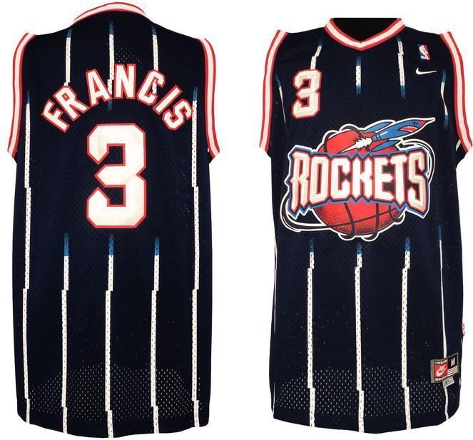 Houston Rockets 3# Steve Francis Black Soul Swingman NBA Jersey Cheap