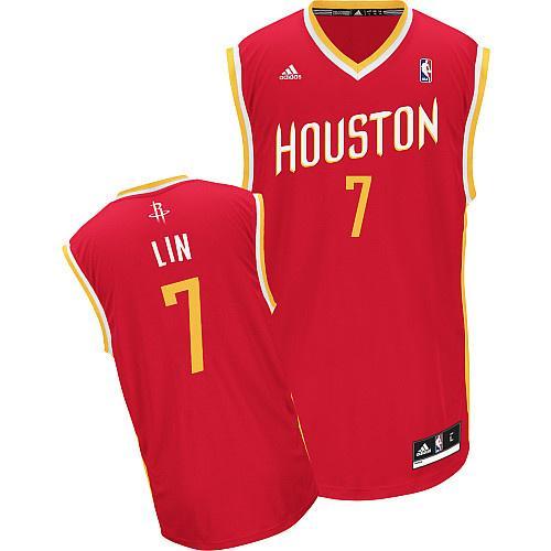 Houston Rockets 7# Jeremy Lin Red Revolution 30 Swingman NBA Jersey Cheap