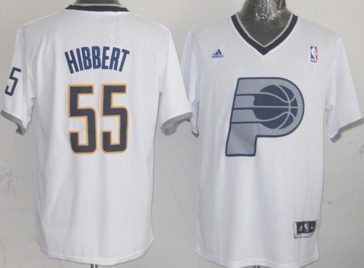 Indiana Pacers 55 Roy Hibbert White Revolution 30 Swingman NBA Jersey 2013 Christmas Style Cheap