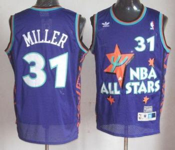 Indiana Pacers 31 Reggie Miller Purple 1995 All Star Throwback Jersey Cheap