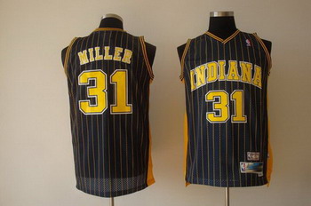 Indiana Pacers 31 MILLER black SWINGMAN jerseys Cheap