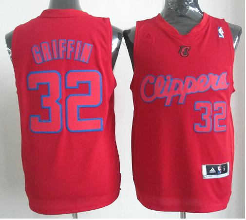 Los Angeles Clippers #32 Blake Griffin Red Revolution 30 Swingman NBA Jerseys Christmas Style Cheap