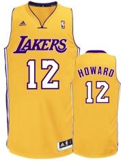 Los Angeles Lakers 12# Dwight Howard Yellow Swingman NBA Jerseys Cheap