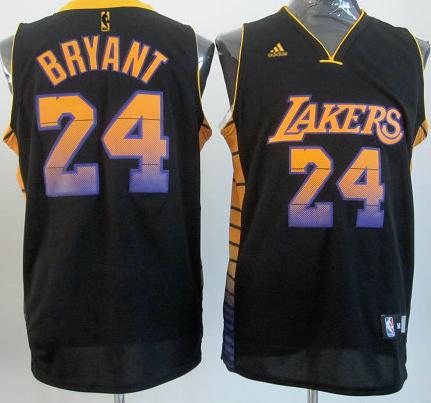 Los Angeles Lakers 24 Kobe Bryant Black Vibe Fashion Revolution 30 Swingman Jersey Cheap