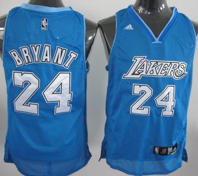 Los Angeles Lakers 24 Kobe Bryant Baby Blue Swingman Jersey Cheap