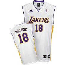 Los Angeles Lakers 18 Vujacic White Jersey Cheap