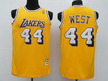 Los Angeles Lakers 44 West Yellow Swingman Jerseys