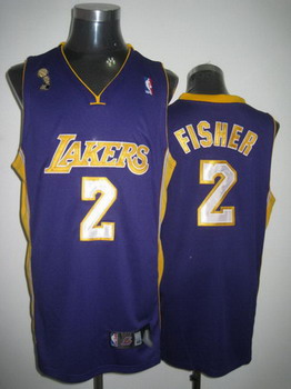 Los Angeles Lakers Fisher purple jerseys Cheap