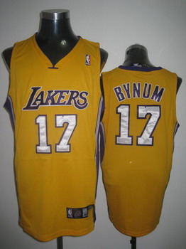 Los Angeles Lakers Bynum yellow jerseys Cheap