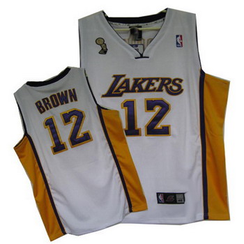Los Angeles Lakers Brown white jerseys Cheap