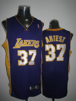 Los Angeles Lakers 37 Artest purple jerseys Cheap