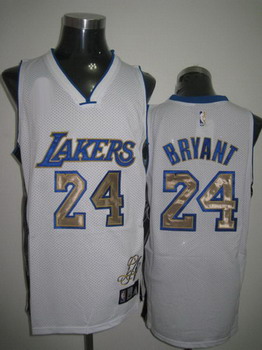 Los Angeles Lakers 24 Bryant white Cheap