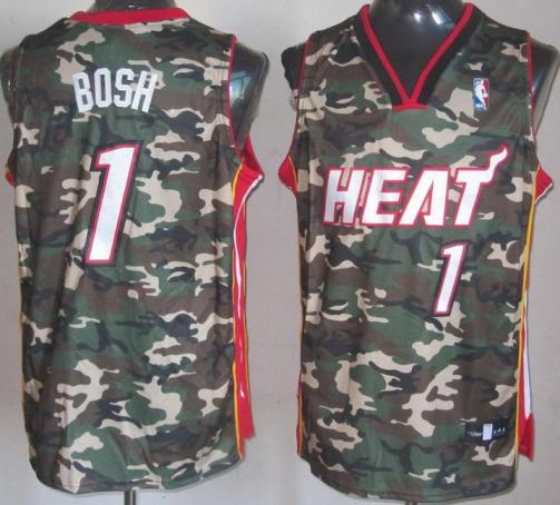Miami Heat 1 Chris Bosh Camo Revolution 30 Swingman NBA Jerseys Cheap