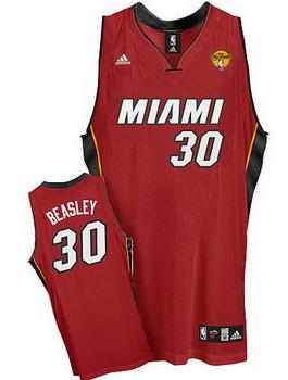 Miami Heat 30 Michael Beasley Red NBA Jerseys With 2013 Finals Patch Cheap