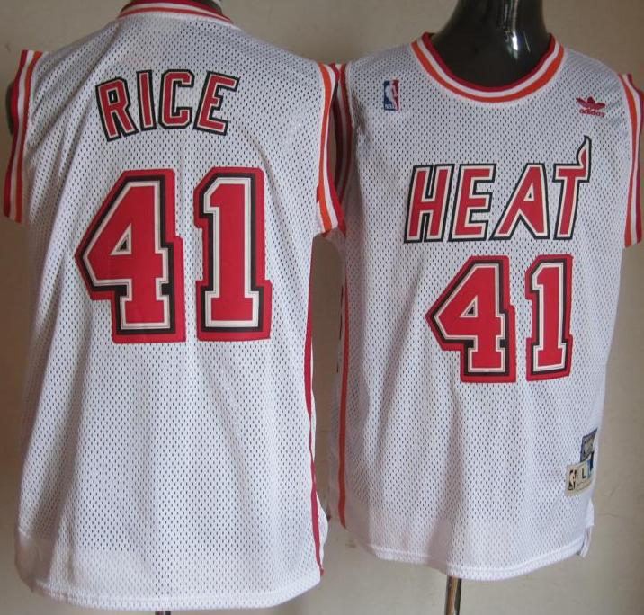Miami Heat 41 Glen Rice White Soul Swingman Throwback NBA Jerseys Cheap